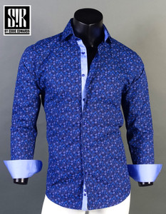 Cerulean Blue and Sky Blue over Marine Blue