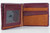 Florsheim burgundy w/tan pass case wallet