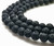 12 mm Black Lava Stone with 4 Silver Spacer