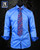 Bleu de France (French Blue) over Blue & Black paisley.