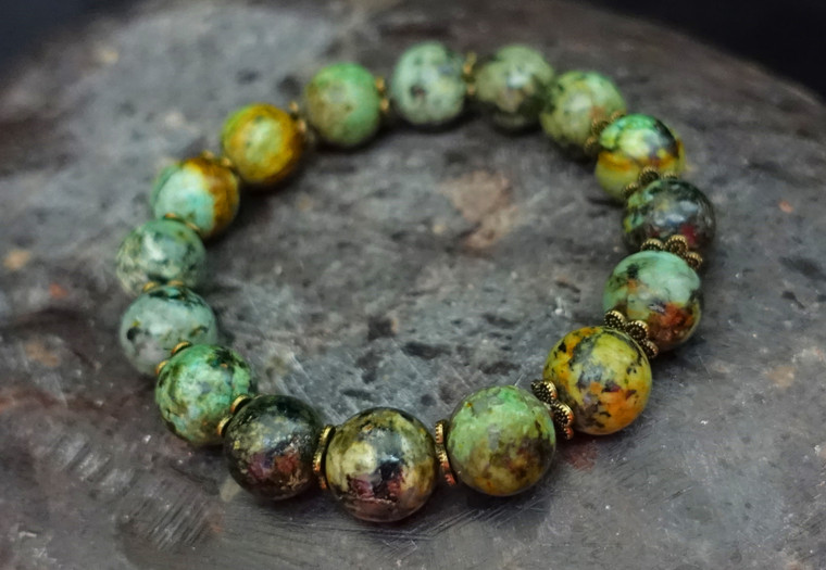12 mm Natural African Turquoise Gemstone Round
