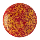 Cabochon Par Puca® 25mm - opaque Coral Red Bronze - (1 Piece) Czech Glass Cab