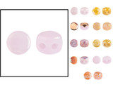 Choose Color - Kalos® par Puca® (50 beads) 2-Hole 4x3mm Drum Shape - Frost Sweet Pink Collection - Czech Glass