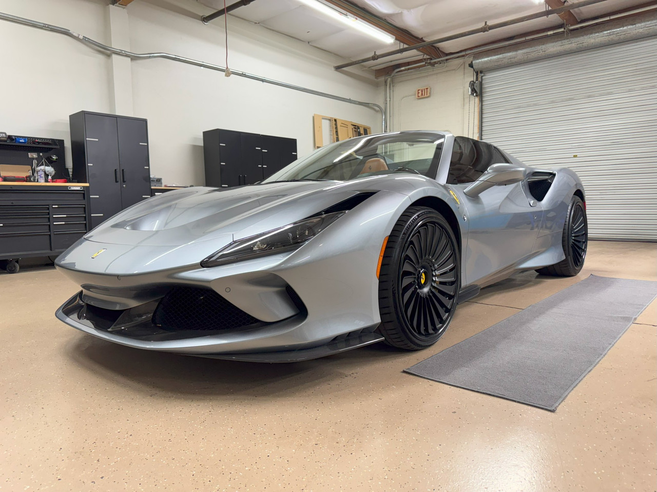 Ferrari F8 in the Audio Edge installation bay