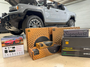 2024 GMC Hummer EV full audio system build at Audio Edge in Scottsdale
