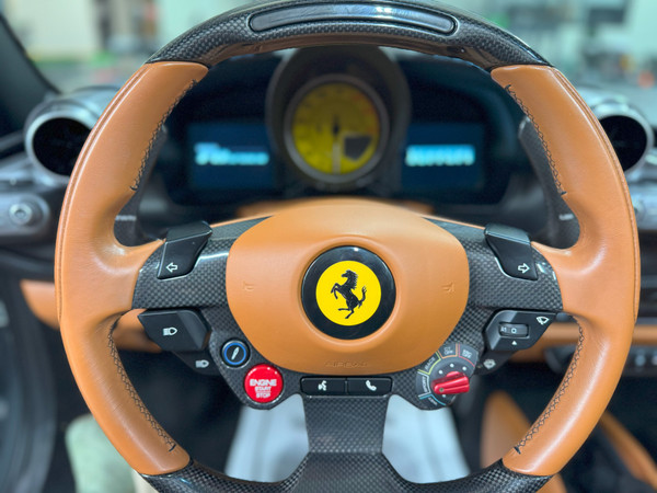 Ferrari F8 wheel detail outside Audio Edge