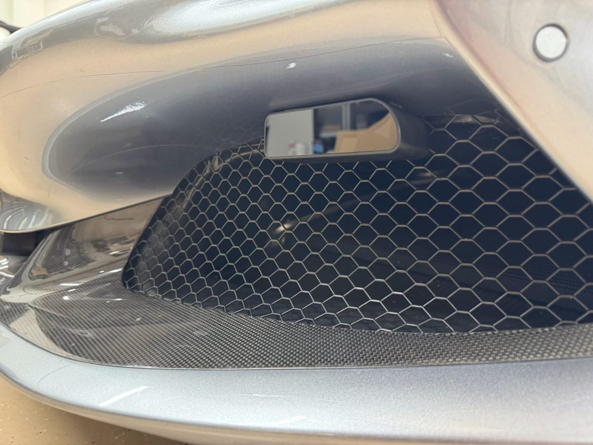 Ferrari F8 front end with discreet integrated radar sensors