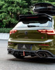 Rear Roof Spoiler for Volkswagen GTI MK8 & R-line Carbon Fiber