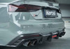 Karbel Carbon Dry Carbon Fiber Rear Diffuser Ver.1 with Brake Light for Audi S5 & A5 S Line 2020-ON