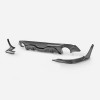 Carbon Fiber EPA V1 Type rear diffuser 3 Pcs for Infiniti Q60 CV37 17 onwards