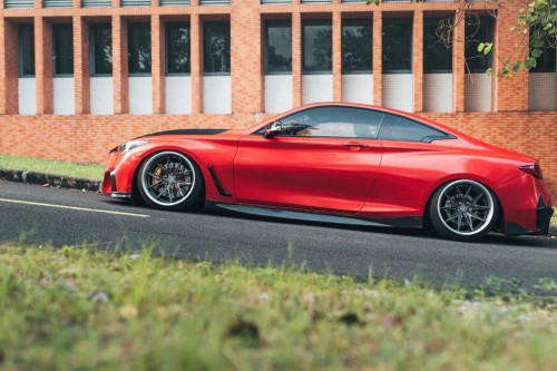 Carbon Fiber Side Skirts for Infiniti Q60 Red Sport 400/Pure Carbon Fiber/FRP