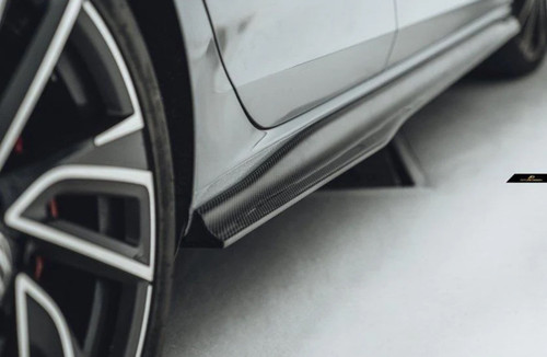 Carbon Fiber SIDE SKIRTS for Volkswagen Golf GTI MK8  Carbon Fiber SIDE SKIRTS for Volkswagen Golf GTI MK8