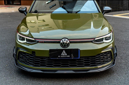 Front lipfor Volkswagen GTI & R-line MK8 Carbon Fiber