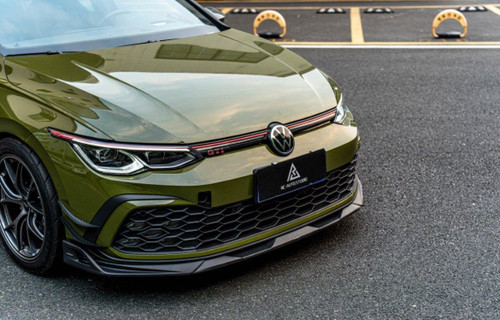 Front lipfor Volkswagen GTI & R-line MK8 Carbon Fiber