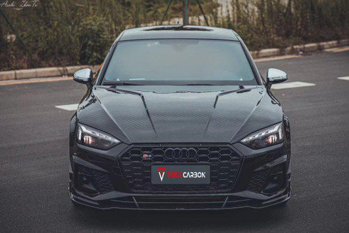 Carbon Front Lip for Audi S5 & A5 S-Line B9.5 2020-ON Carbon Fiber  Carbon Front Lip for Audi S5 & A5 S-Line B9.5 2020-ON Carbon Fiber