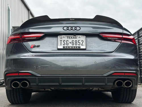 Rear Lip Spoiler V2 for Audi RS5 S5 A5 B9 / B9.5 2017-ON 2 Door Coupe Carbon Fiber Rear Lip Spoiler V2 for Audi RS5 S5 A5 B9 / B9.5 2017-ON 2 Door Coupe Carbon Fiber