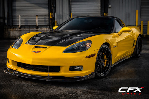 ZR2 Style Carbon Fiber hood for c6 corvette 2005-2013