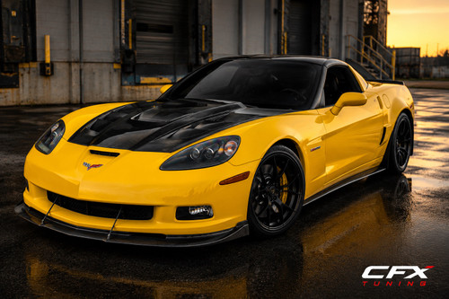 ZR2 Style Carbon Fiber hood for c6 corvette 2005-2013