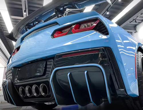 2014-2019 Chevrolet Corvette C7 GM Factory Package Carbon Fiber Diffuser 2014-2019 Chevrolet Corvette C7 GM Factory Package Carbon Fiber Diffuser