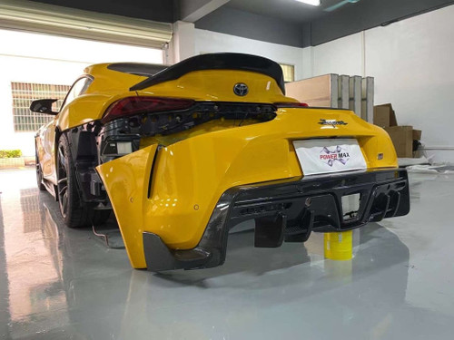 Carbon Fiber Rear Diffuser OEM Replacement For Toyota Supra A90 GR Carbon Fiber Rear Diffuser OEM Replacement For Toyota Supra A90 GR