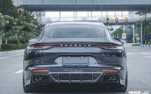 Carbon Fiber Rear Diffuser Ver.2 for Porsche Panamera 971 / Turbo / GTS 2017-ON Carbon Fiber Rear Diffuser Ver.2 for Porsche Panamera 971 / Turbo / GTS 2017-ON
