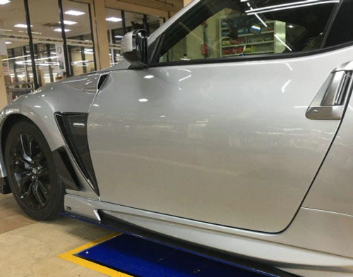 Carbon Fiber VRS Style Front Fender With Front Bumper Extension For 2009-ON 370Z Z34 Carbon Fiber VRS Style Front Fender With Front Bumper Extension For 2009-ON 370Z Z34