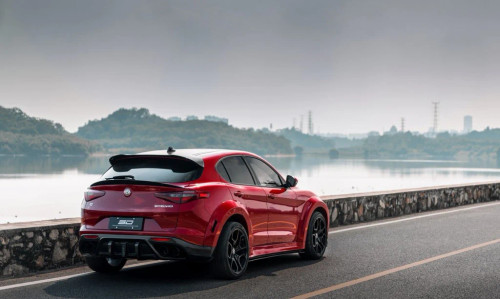 Carbon Pre-preg Carbon Fiber Rear Trunk Spoiler For Alfa Romeo Stelvio Carbon Pre-preg Carbon Fiber Rear Trunk Spoiler For Alfa Romeo Stelvio