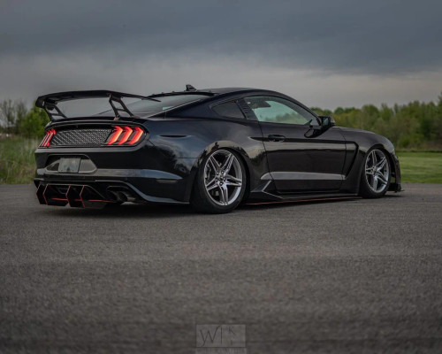 Carbon Fiber Rear Spoiler Wing Ver.4 for Ford Mustang S550 2015-2022 Carbon Fiber Rear Spoiler Wing Ver.4 for Ford Mustang S550 2015-2022