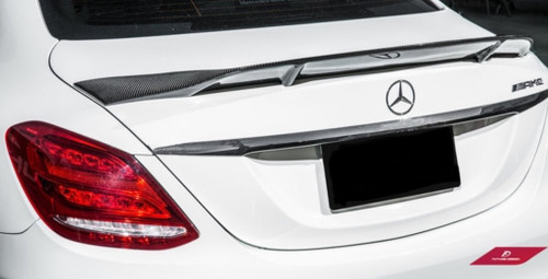 Carbon Carbon Fiber Rear Spoiler R Style for Mercedes Benz 2015-ON W205 C300 C43 C63 Sedan 4 Door Coupe 2 Door Carbon Carbon Fiber Rear Spoiler R Style for Mercedes Benz 2015-ON W205 C300 C43 C63 Sedan 4 Door Coupe 2 Door
