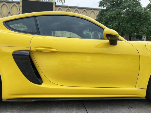 Carbon Fiber Side Skirts Ver.1 for Porsche Cayman/Boxster 718 2016-ON Carbon Fiber Side Skirts Ver.1 for Porsche Cayman/Boxster 718 2016-ON
