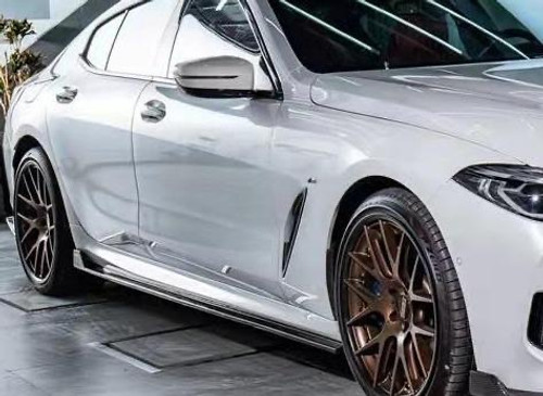 Carbon Dry Carbon Fiber Side Skirts For BMW 8 Series G16 840i 850i Gran Coupe 4 Door Sedan