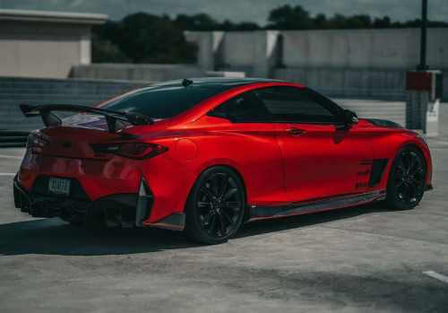 Carbon Fiber Rear Spoiler ( 6 Pcs ) for Infiniti Q60 2017-2022