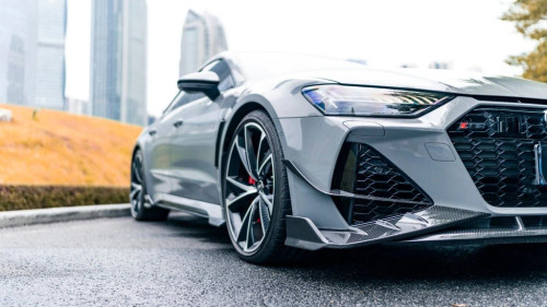 Carbon Fiber Front Lip for Audi RS7 RS6 C8 2020-ON Carbon Fiber Front Lip for Audi RS7 RS6 C8 2020-ON