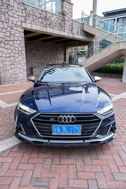 Carbon Dry Carbon Fiber Front Bumper Canards for Audi A7 S-Line & S7 C8 2018-ON Carbon Dry Carbon Fiber Front Bumper Canards for Audi A7 S-Line & S7 C8 2018-ON