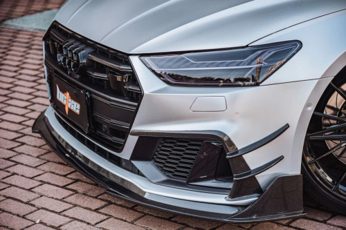 Tuning Carbon Fiber Front Lip for Audi S7 & A7 S Line & A7 2019-ON C8 Tuning Carbon Fiber Front Lip for Audi S7 & A7 S Line & A7 2019-ON C8