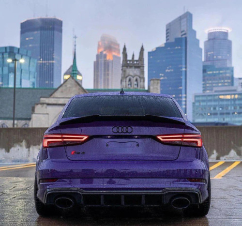 Pre-preg Carbon Fiber Rear Spoiler PSM Style for Audi RS3 2014-2020 8V A3 & A3 S Line & S3 2014-2020 Sedan