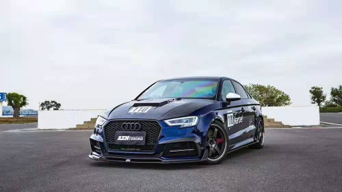 Dry Carbon Fiber Double-sided Hood Bonnet Ver.1 for Audi A3 & A3 S Line & S3 & RS3 2014-2020 Dry Carbon Fiber Double-sided Hood Bonnet Ver.1 for Audi A3 & A3 S Line & S3 & RS3 2014-2020