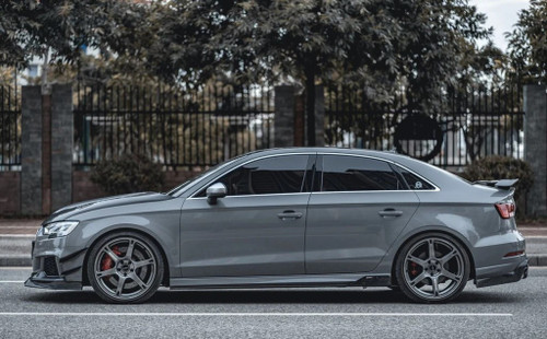 Carbon Fiber Side Skirts Ver.2 for Audi RS3 S3 A3 8V 2013-2020