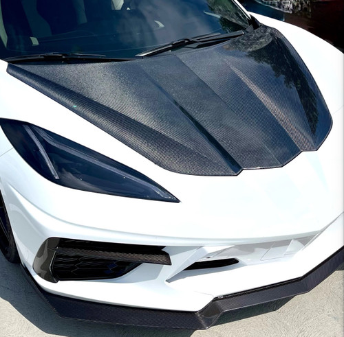 Carbon Fiber Hood for C8 Corvette - Fits Z06 2020-ON Carbon Fiber Hood for C8 Corvette - Fits Z06 2020-ON