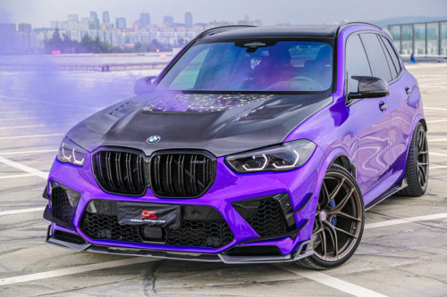 Carbon Fiber Front Lip Splitter for BMW X5M X5MC F95 Pre-LCI Carbon Fiber Front Lip Splitter for BMW X5M X5MC F95 Pre-LCI