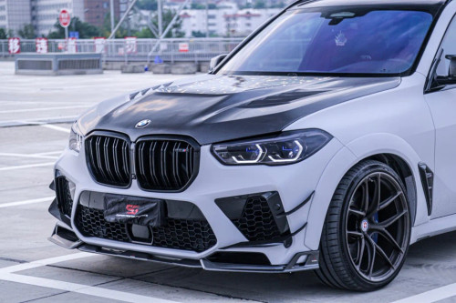 Carbon Fiber Front Canards for BMW X5M X5MC F95 Pre-LCI Carbon Fiber Front Canards for BMW X5M X5MC F95 Pre-LCI