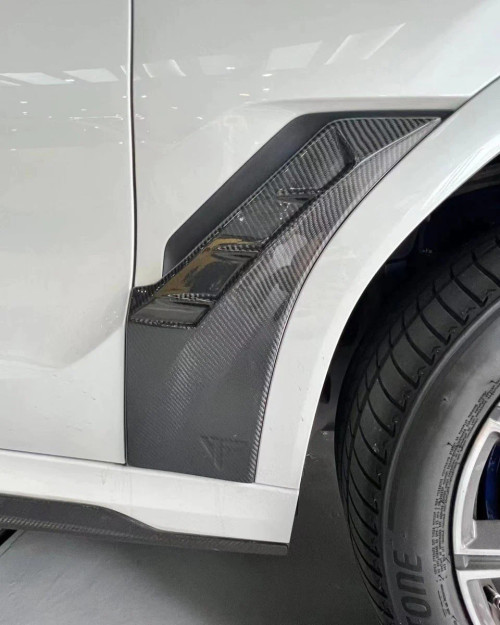 Carbon Fiber FRONT FENDER TRIM OVERLAY for BMW X6 G06 2020-ON Carbon Fiber FRONT FENDER TRIM OVERLAY for BMW X6 G06 2020-ON
