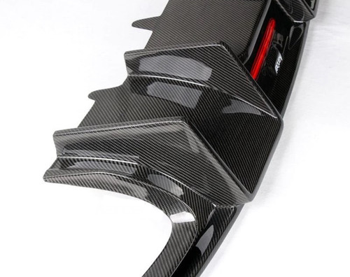 Carbon Dry Carbon Fiber Rear Diffuser for Audi A4 2017-2018 B9 Carbon Dry Carbon Fiber Rear Diffuser for Audi A4 2017-2018 B9