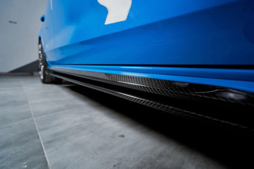 Carbon Dry Carbon Fiber Side Skirts for Audi S4 & A4 S Line 2017-ON B9 B9.5 Carbon Dry Carbon Fiber Side Skirts for Audi S4 & A4 S Line 2017-ON B9 B9.5