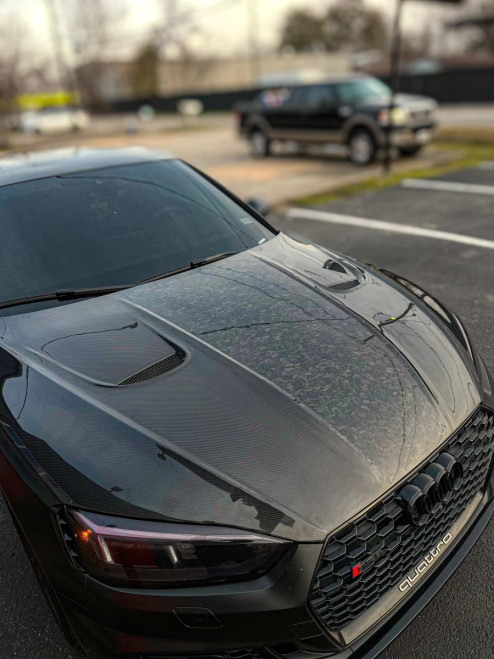 Carbon Fiber Double-Sided Hood Bonnet For Audi RS5 S5 A5 B9 B9.5 Carbon Fiber Double-Sided Hood Bonnet For Audi RS5 S5 A5 B9 B9.5