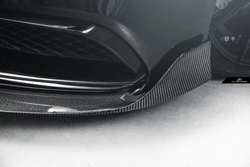 Carbon B Style Carbon Fiber Front Lip for W205 C63 C63S AMG Sedan Coupe 2015-2021 Carbon B Style Carbon Fiber Front Lip for W205 C63 C63S AMG Sedan Coupe 2015-2021