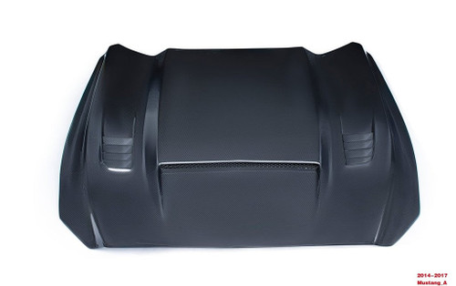 Carbon Fiber Hood Ver.1 for Ford Mustang S550.1 2015-2017 Carbon Fiber Hood Ver.1 for Ford Mustang S550.1 2015-2017