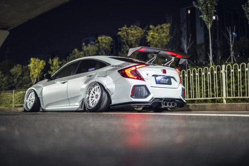 Carbon Fiber Rear Bumper & Rear Diffuser For Honda Civic 10th Gen Carbon Fiber Rear Bumper & Rear Diffuser For Honda Civic 10th Gen