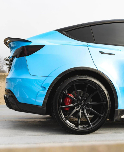 Carbon Fiber Rear Spoiler Ver.1 for Tesla Model Y Carbon Fiber Rear Spoiler Ver.1 for Tesla Model Y
