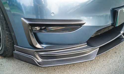 Carbon Fiber Front Lip Ver.3 for Tesla Model Y Carbon Fiber Front Lip Ver.3 for Tesla Model Y